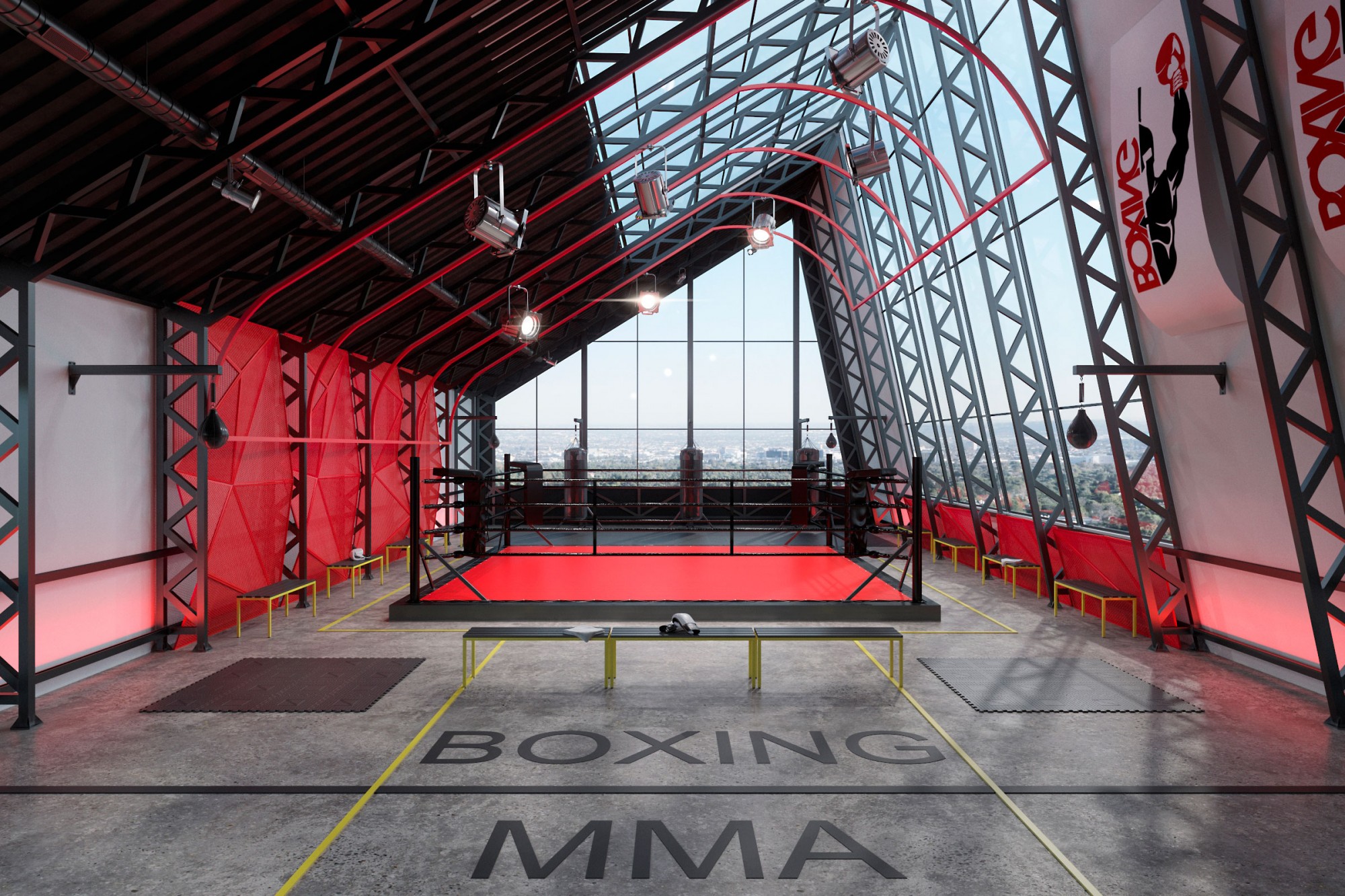 Проекти - Комерційні Обєкти - Red Gym - Фото 2