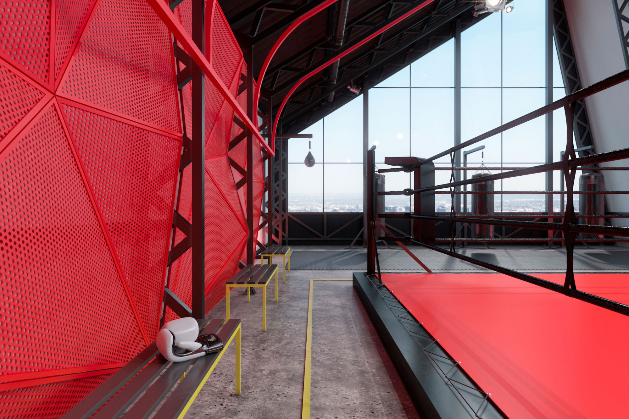 Проекти - Комерційні Обєкти - Red Gym - Фото 4