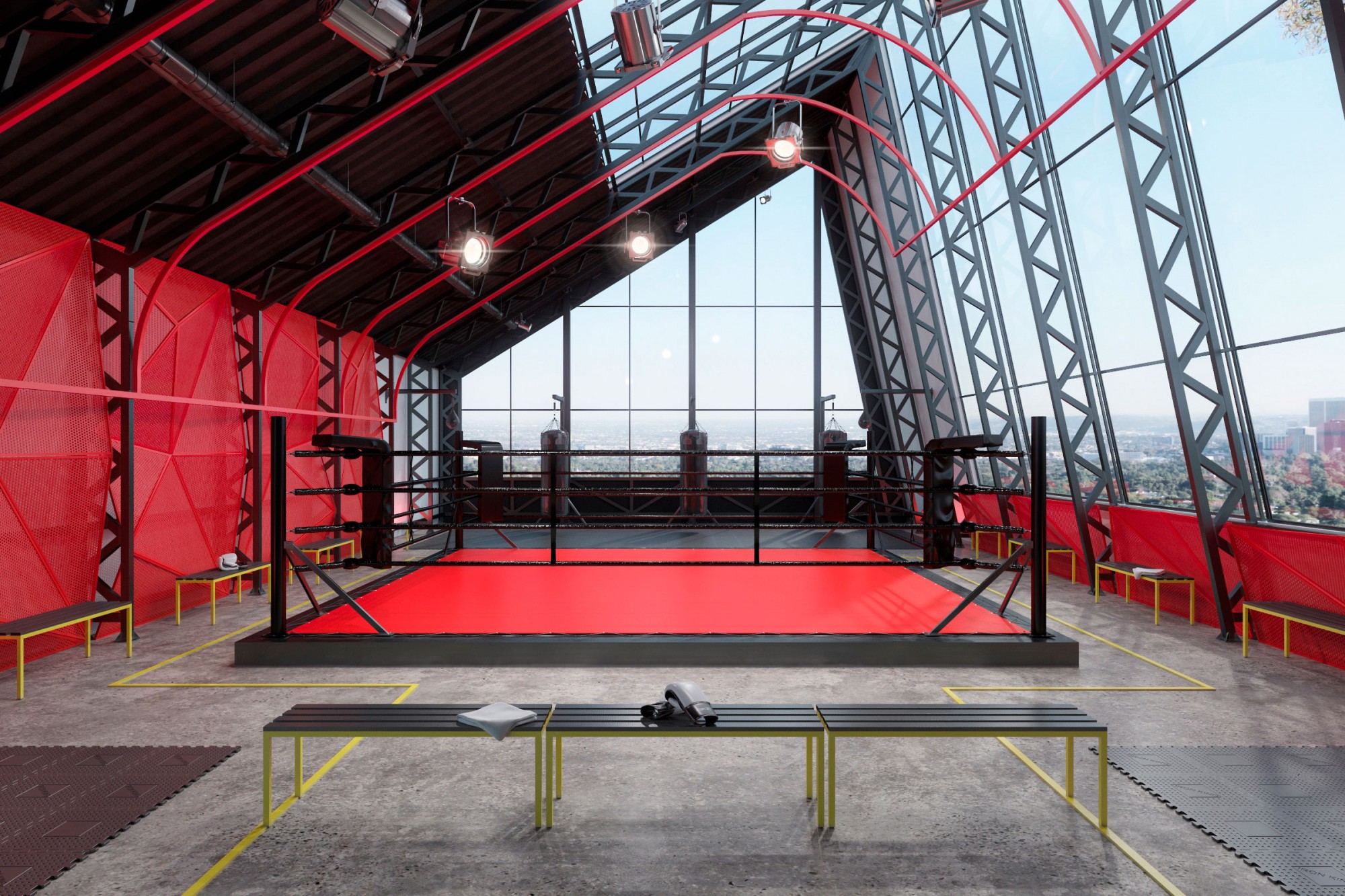 Проекти - Комерційні Обєкти - Red Gym - Фото 6